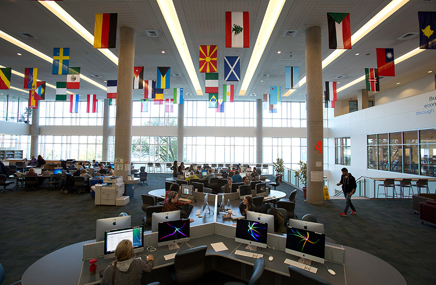 The Ivany Campus learning commons.