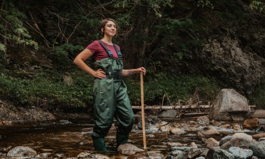 NSCC Natural Resources and Environmental Technology alum, Kieran Wasuek Johnson.