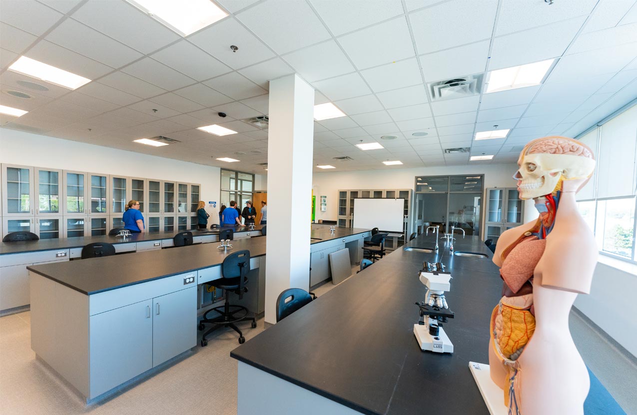 Photo shows a lab space in NSCC Sydney Waterfront Campus.