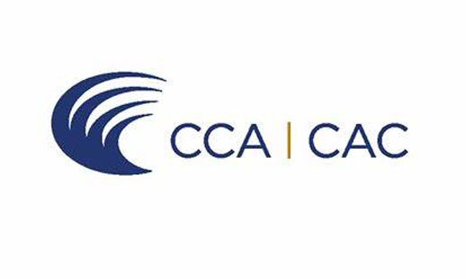 A blue logo with the letters 'CCA' and a wave icon.
