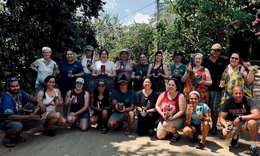 Image shows a group of NSCC students and employees taking part in an international learning exchange in Costa Rica in March 2025.