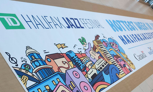 Image shows the TD Halifax Jazz Festival 2025 banner promoting the event.