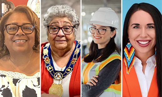 A multi-photo image of 4 women in NSCC's community.